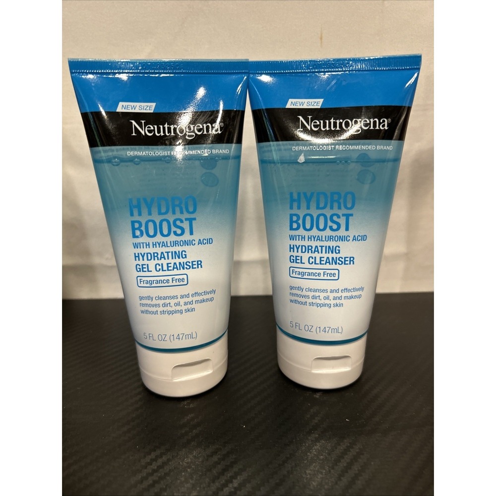 2 NEUTROGENA Hydro Boost‎ Hydrating Gel Cleansers Fragrance Free